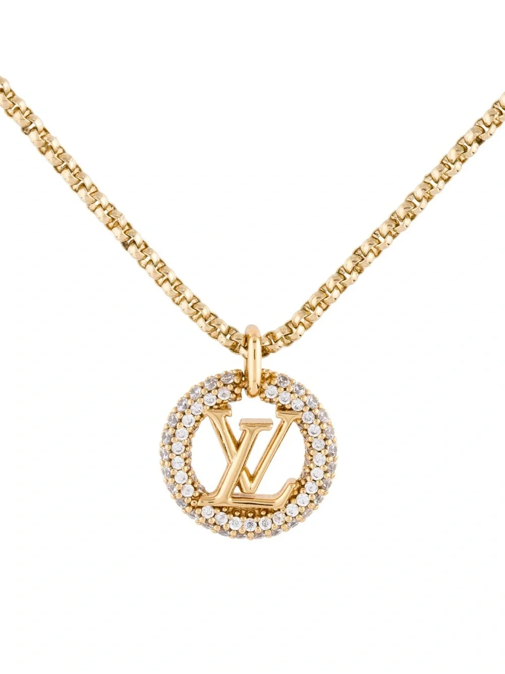 Louis Vuitton Gold Louise By Night Necklace